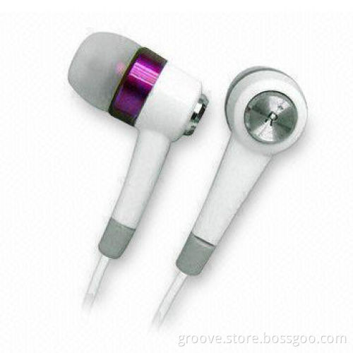 Stereo earphones with various colors and 3.5mm stereo plug